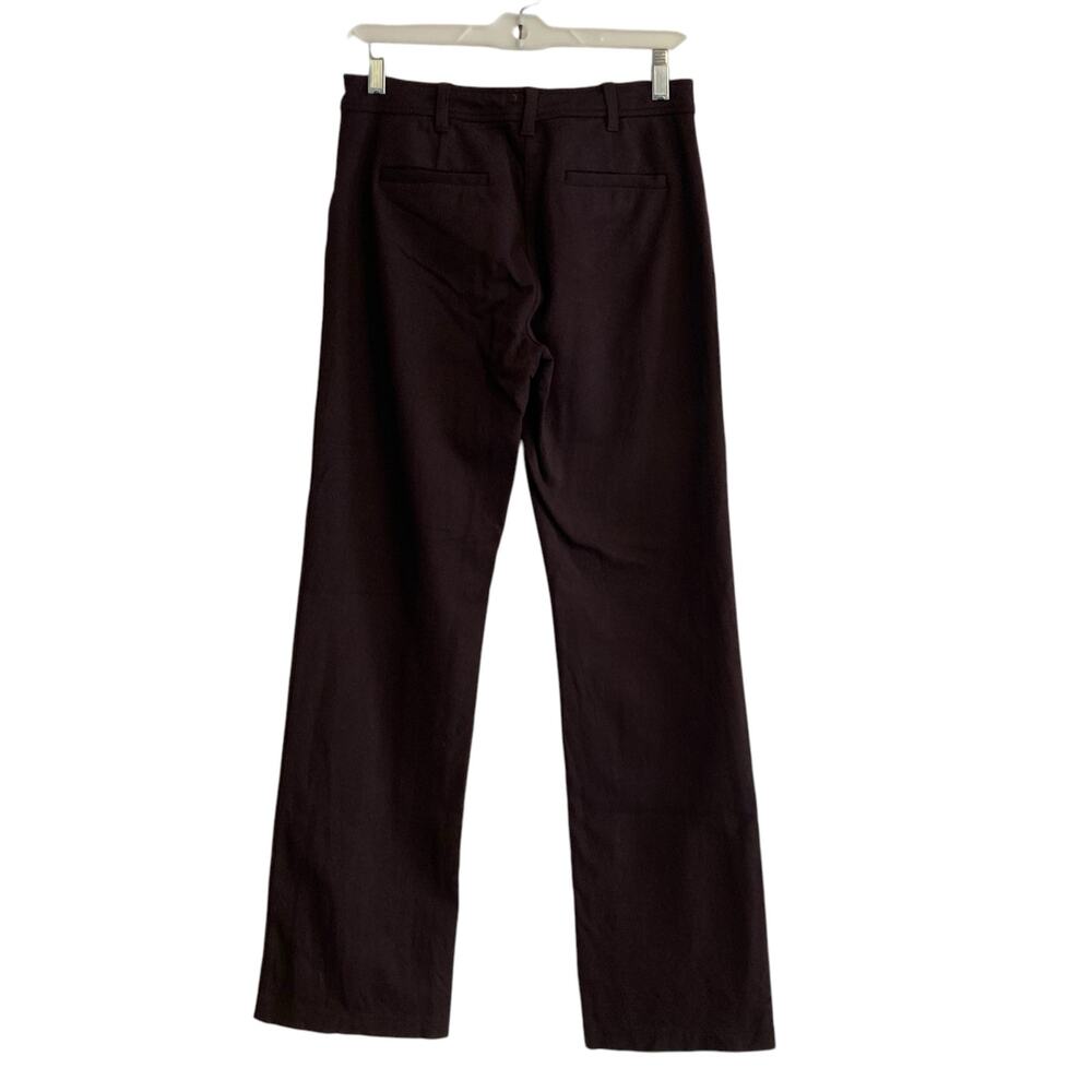 Eileen Fisher Maroon Bootcut Pants Womens Sz 28 Stretch Mid Rise Business Comfy - Picture 3 of 16